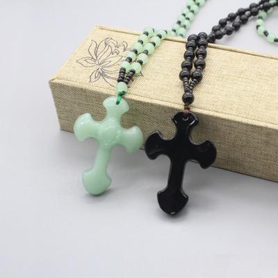 Classic Religious Style Cross Fashion Making Jewelry Pendant Beaded Necklace  Christian