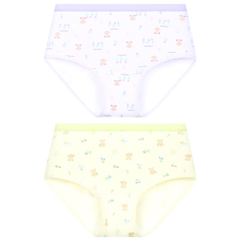 Girls' Antibacterial Cotton Period Briefs