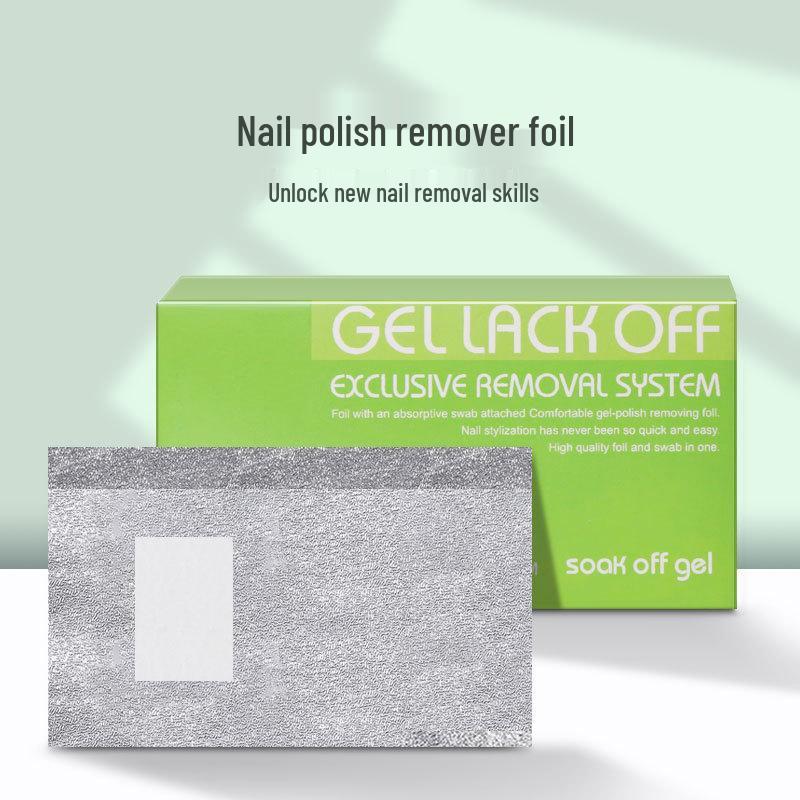 Nail Art Foil Remover with Thick Cotton Pad, No Liquid Required, Disposable Tool