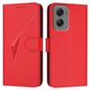 For Motorola Moto G Stylus 5G (2024) Case Triangle Imprint Leather Phone Cover with Lanyard