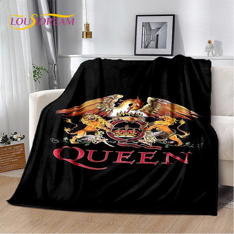 Freddie Mercury Queen-Rock-Band Soft Plush Blanket,Flannel Blanket Throw Blanket for Living Room Bedroom Bed Sofa Picnic Cover