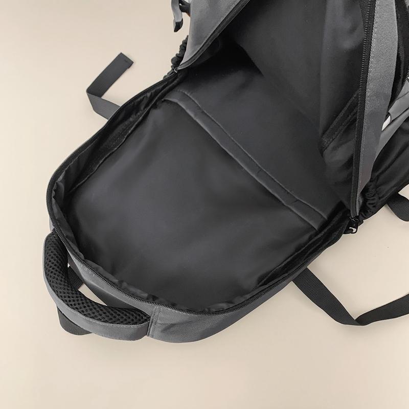 Großer, leichter Schulranzen für Mittelschüler mit großem Fassungsvermögen und Farbblock-Design für Herren