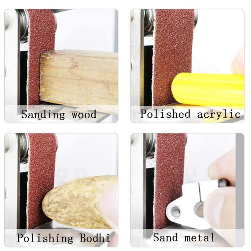10PCS/Set 533*75mm Sanding Belts 60-240 Grits Wood Soft Metal Polishing Sandpaper Abrasive Bands For Belt Sander Abrasive Tool