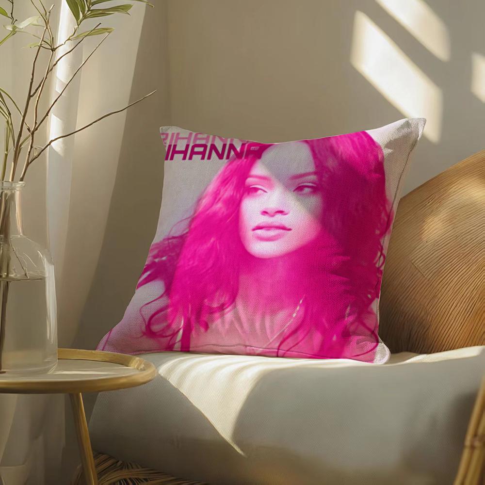 Rihanna Pillow Case Pillowcase, Double-Sided Printed, Sofa Cushion, Bedroom Headboard