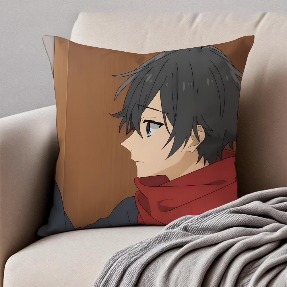 Fashion Warm Daily A-Ao Haru Rides Cushion Cover Pillowcase Anti-Dustmite Invisible Zipper Short Plush Sofa Cushion
