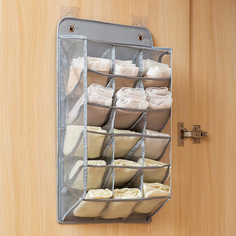 Underwear Panty Storage Hanging Bag Wall Mounted Bra Storage Organizer Rack Home Closet Organizer Storage Bags