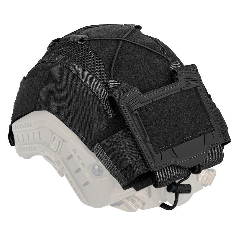 Cross-Border Tactical Camouflage Helmet Cover with Battery Pack and Counterweight.