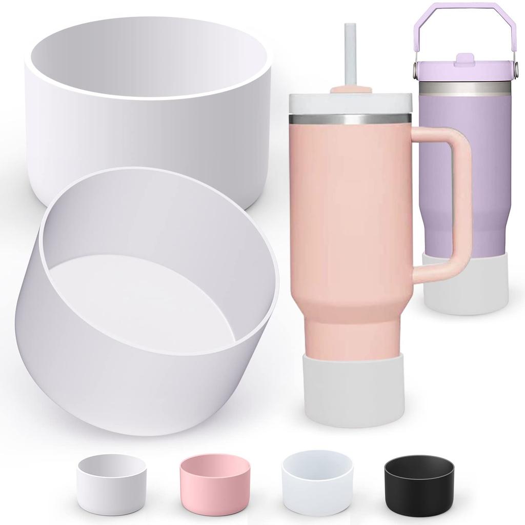 2 Pieces Of 7.5cm Silicone Solid Color All-match Fashion Environmental  Space Cup Bottom
