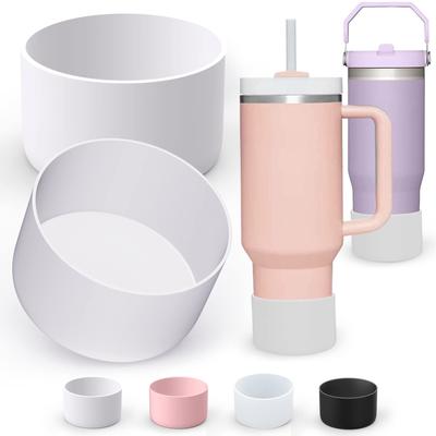 2 Piezas de 7,5 cm de Silicona Color Sólido Todo- Moda Ambiental Base de Taza Espacial