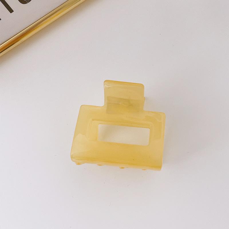 Korean Hair Clips for Women Claw Clip Elegant Candy Colors Square Hollow Crab for Hair Girls Hair Accessories Hair Barrettes New