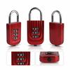 Compact Lightweight Code Lock Electroplated Steel Shackle Padlock  Gym Locker