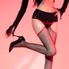 Side Hollow Seamless Crotch Stockings Hook-Up Aurora Glossy Sexy Black Silk Temptation Thin Red Edge Garter Stockings No Need To