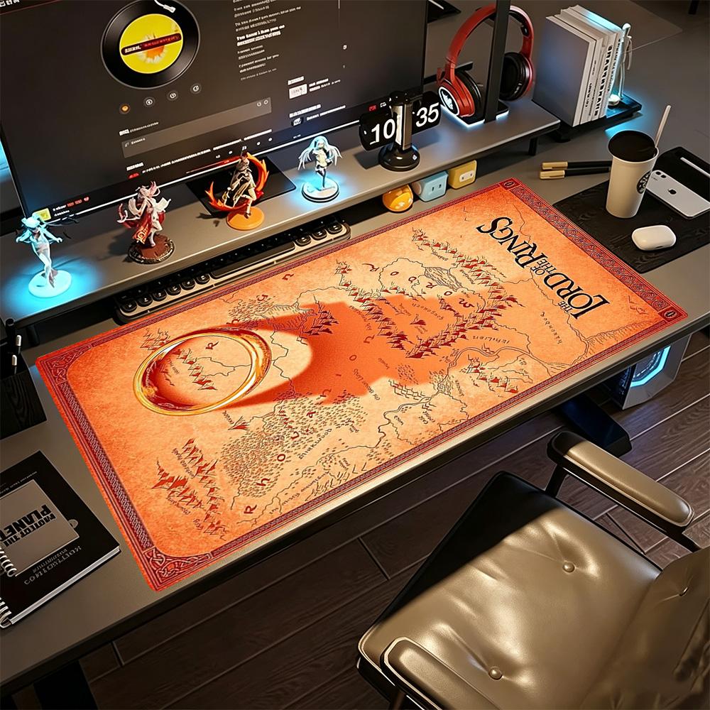 Lord Rings Large Mouse Pad Gaming Laptop Mouse Pad Desktop Mouse Pad Non-Slip Rubber Base Perfect Gift for Gamers And Professionals