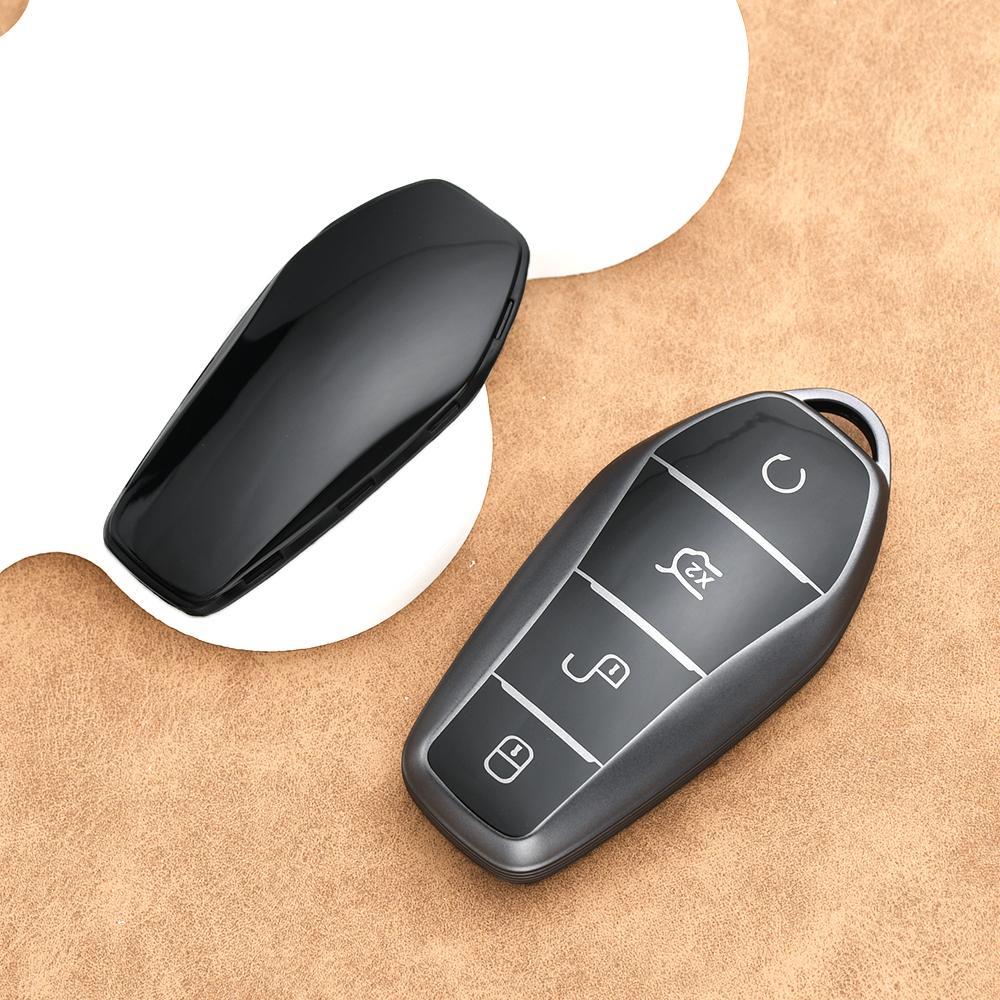 4 Buttons Tpu Auto Shell Fob Holder Car Key Case Remote Control Protect Cover For Byd Atto 3 Han Ev Dolphin Accessories
