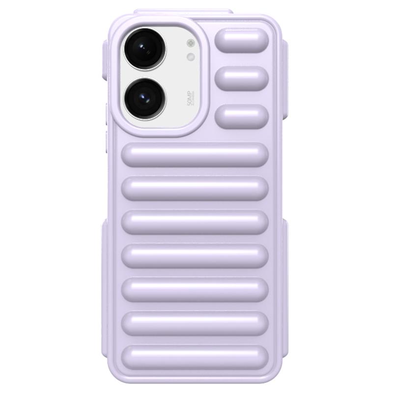 

Capsule Series for Xiaomi Redmi 13C 4G/5G/13R 5G/Poco M6 5G/Poco C65 4G TPU Case Ribbed Back Phone Cover Purple