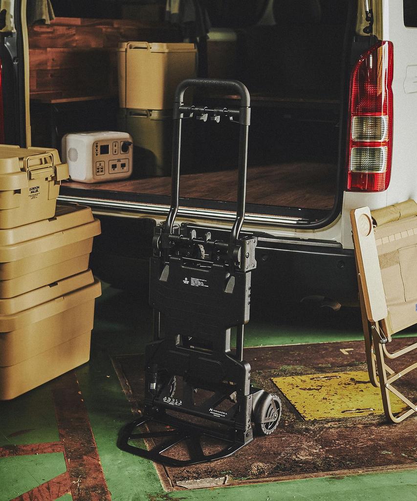 GORDON MILLER Přepínání režimu plochého vozíku Dolly Černá Nosnost 1768712 2-kolový režim/4-kolový 70-120kg