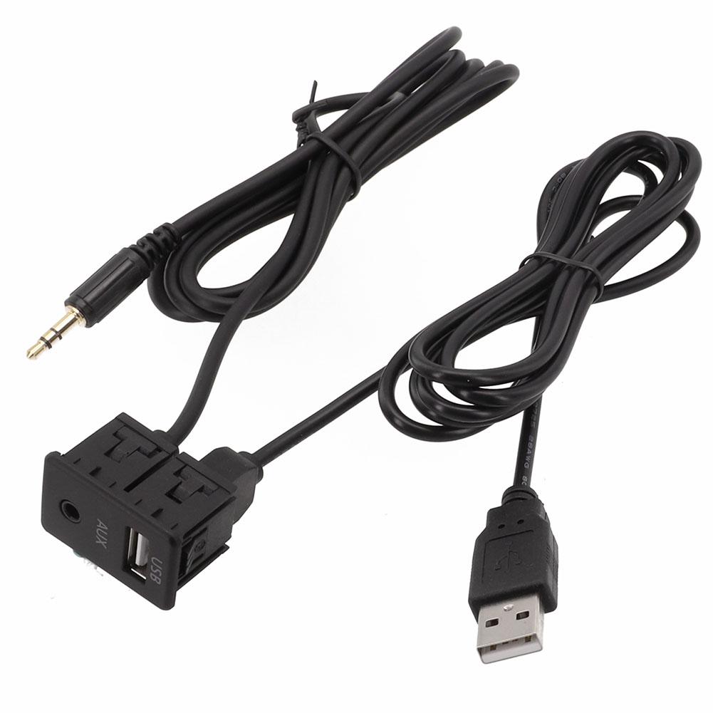 12V Voltage Compatibility Car AUX USB Adapter Dash Mount USB Socket