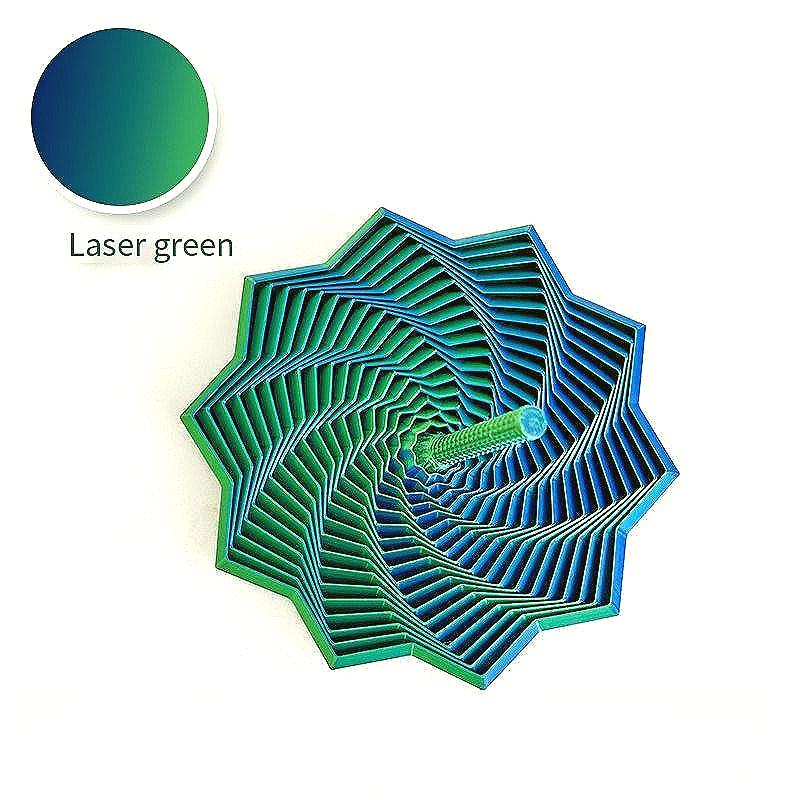 Star-Shaped Hexagonal Color Fractal Model With Handle To Expand Sensory Desktop Decompression Decoration Small Ornaments
