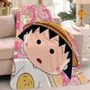 Cartoon C-Chibi Maruko-chan Blanket Warm Soft Suitable For Bedroom Sofa Bed Living Room Office Travel Camping Gifts
