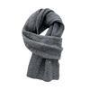 Wool Scarf Winter  Solid Color Knitted Scarf Universal Warm Scarf Holiday Gift