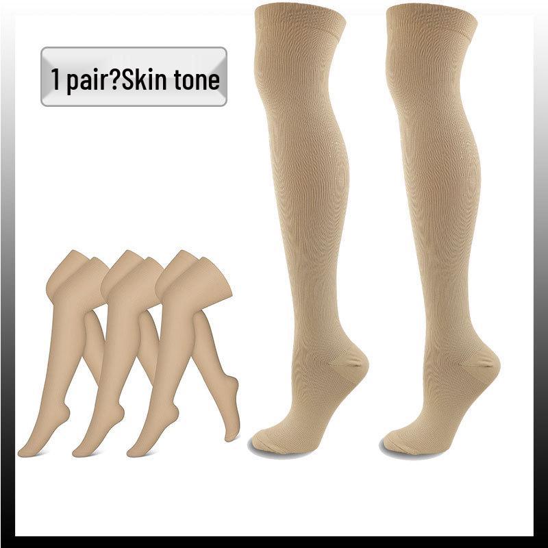 Elastic Over-the-Knee Compression Sports Socks for Men and Women - Cross-Knee Muscle Strength and Support