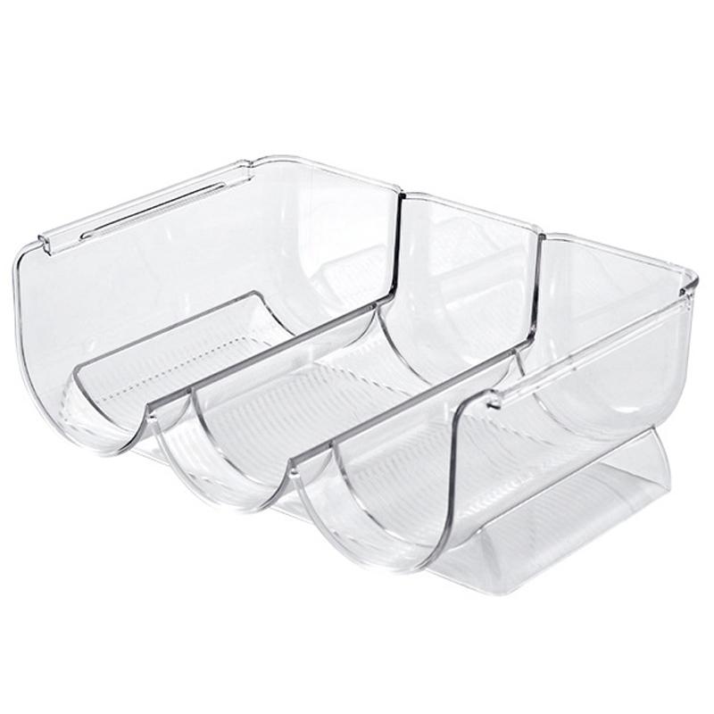 Wine Organizer Stackable Plastic Transparent Water Bear Bottle Holder Rack for Home Display 3
