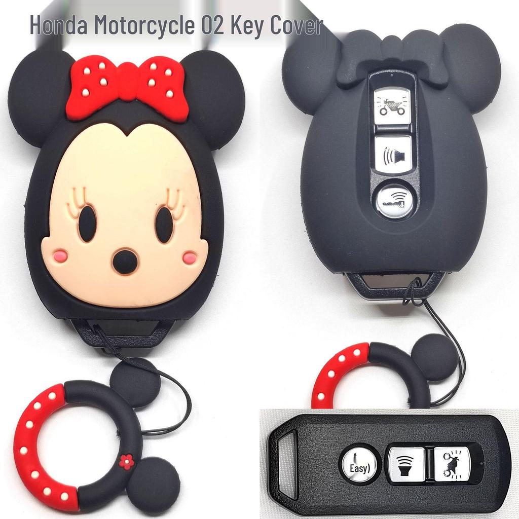 Cat Paw Cartoon Key Cover for Yamaha & Honda Motorcycles