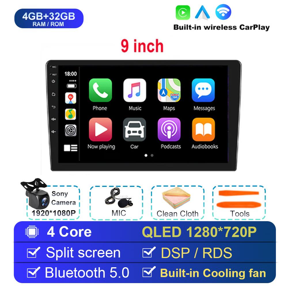 

Android 14 для универсального автомобильного радио 2 Din Apple Carplay Автомобильный мультимедийный проигрыватель GPS Android Auto IPS Экран RDS DSP Автомобильная стереосистема