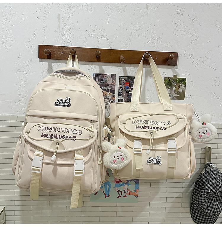 Schoolbag Japanese ins new high-value fresh and sweet backpack junior high school students lightweight travel large-capacity backpack