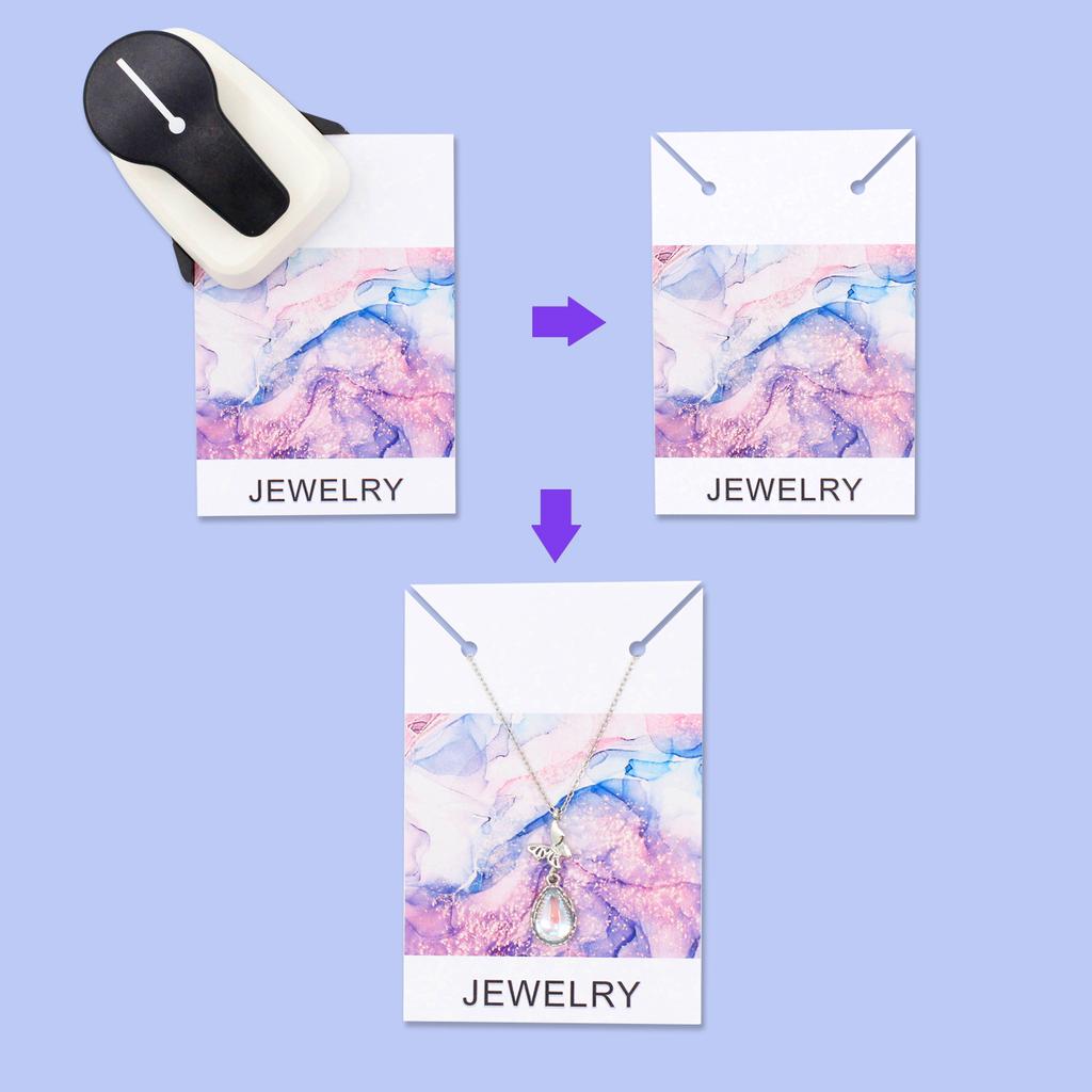 Earring Necklace Bracelet Headband Hang Tag Cardboard Holder Puncher Punch Card Tool for cards,  paper punch Jewelry Card