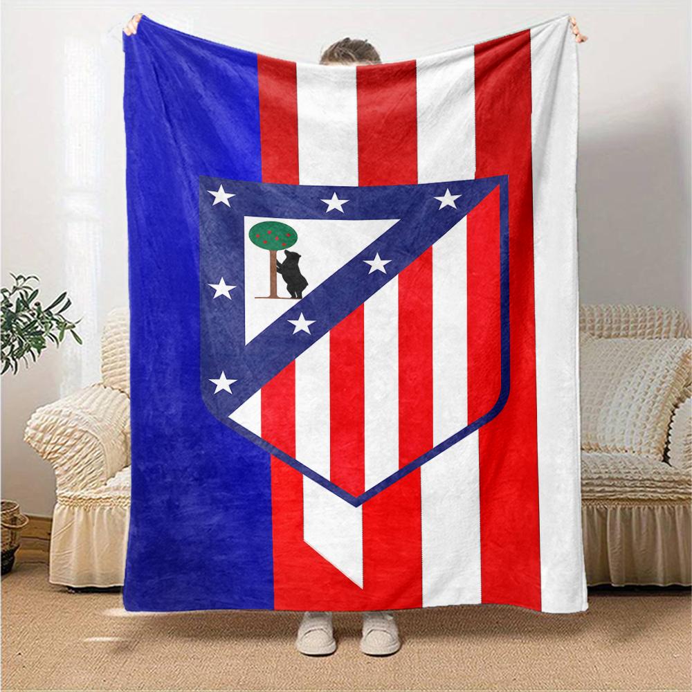1pc Football Team (74) Blanket, Gift, for Men and Women, Soft Blanket, Good for Sofa Bed Couch Travel, Lightweight Flannel Blanket