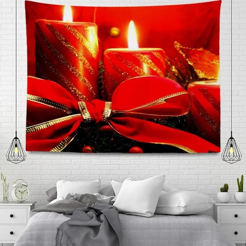 Рождественский гобелен Спальня Гостиная Домашнее рождественское украшение Гобелен 100x75cm — фото 11