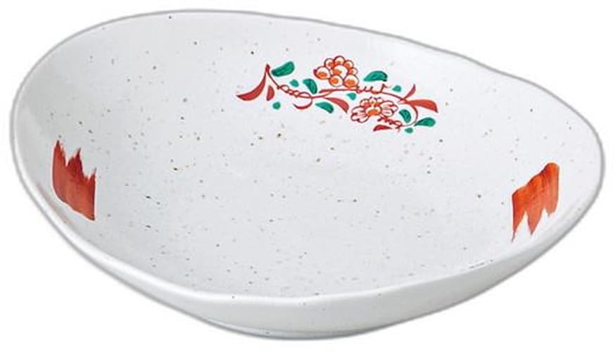 Hana Manreki Oval Deep Plate X X Medium Bowl Setomonohonpo 5.0 [16.4 14.4 4cm]