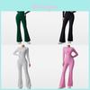 Yoga Jumpsuit With Moisturewicking Fabric Long Sleeve For Fitness And Workout