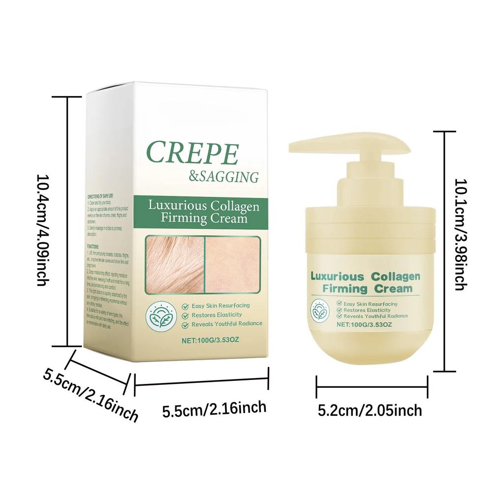 Collagen Firming Body Cream Lifting Firming Smoothing Wrinkle Lighten Dark Spots Even Skin Tone Moisturzing Tighten Body Lotion