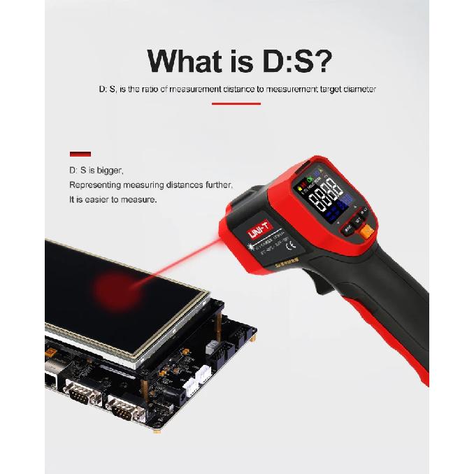 UNI-T UT301A+ UT301C+ Infrared Thermometer Digital Measure Temperature Non-contact Circle Laser Thermometer Temperature Gun
