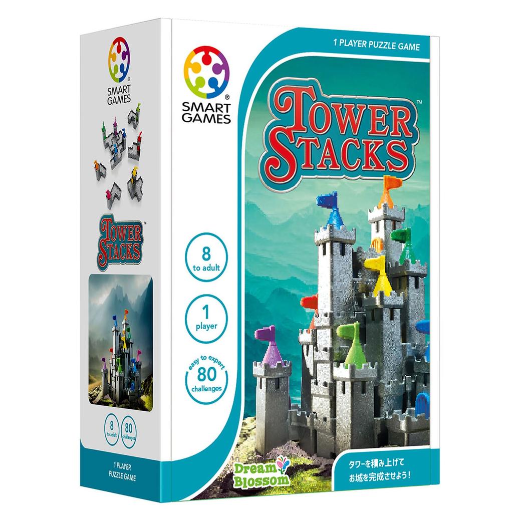 Smart Games TowerStacks Gehirntraining Puzzle Brettspiel SG106JP (Authentisch)
