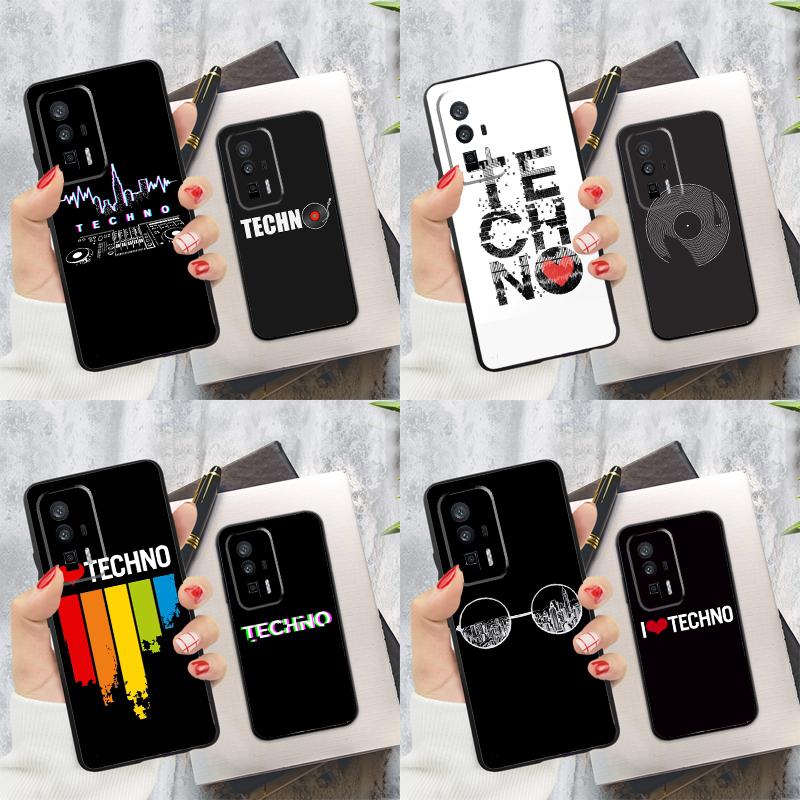 Techno Music Case For Xiaomi 13T 14T Pro 12T 11T 13 14 Ultra POCO X6 Pro M6 X3 X5 M5s F3 F5 F6 Cover