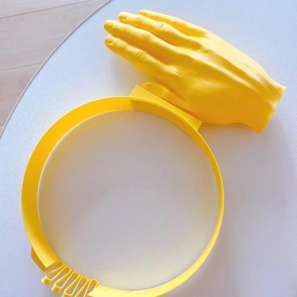 Creative Sun Protection Cap 3D Printing Palm Visor Headband Outdoor Beach Hat Photo Prop