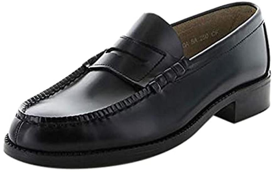 Moonstar BV340A Black Size 3E Kids' Loafers, 24.0 Cm,