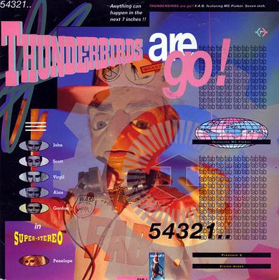 7inch Record F.A.B. MC PARKER  Thunderbirds Are Go FAB1 The Brothers Or 1990 UK Dance  Electronica Used