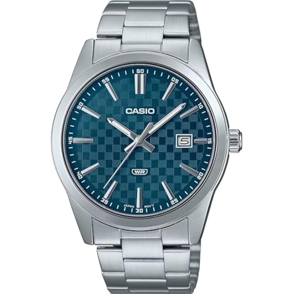 Casio Entiser Analog Blue Dial Mens MTP-VD03D-2A2UDF (A2241), Blue, Minimalist