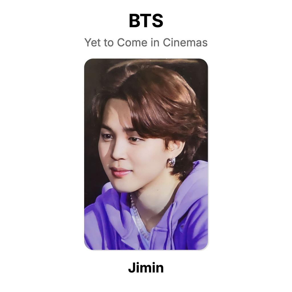 BTS Yet to Come in Cinemas Official Photocard