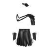 Men's Medieval Renaissance Gladiator Outfit With Shoulder Armor, Skirt, Eyepatch Gauntlets Costume Set For Halloween Cosplay