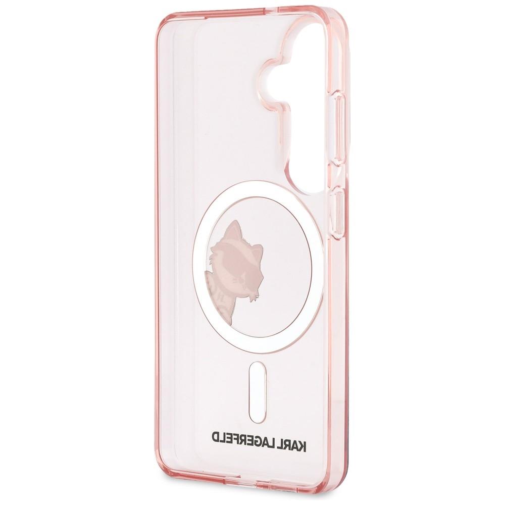 Karl Lagerfeld IML Peekaboo Choupette MagSafe Case for Samsung Galaxy S26 Pink