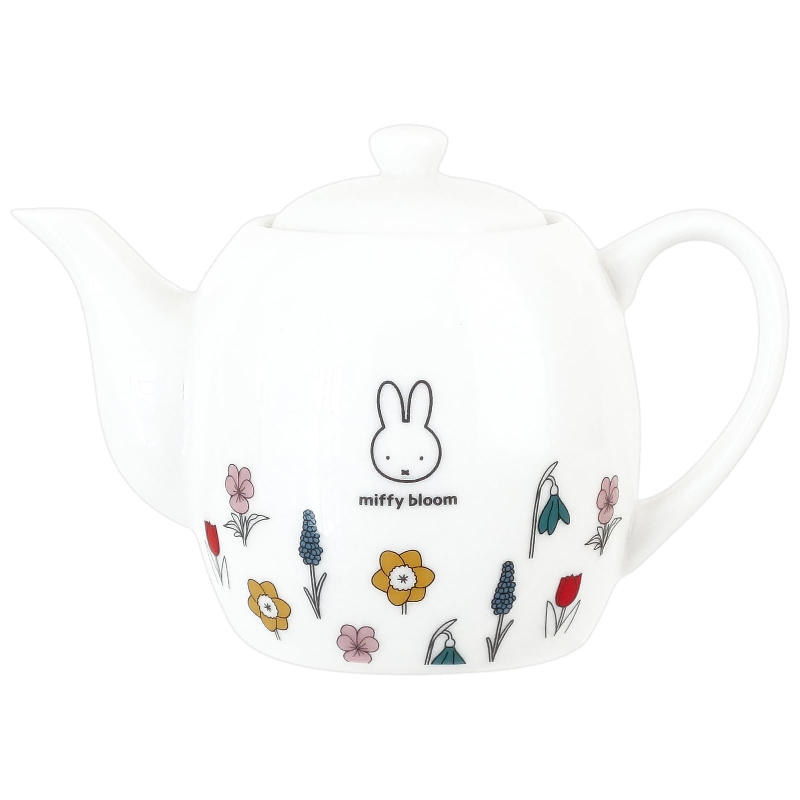 

Dick Bruna with tea microwave and dishwasher character miffy made in 422135 Miffy Teapot, approx. 630ml, strainer, safe, tableware, bloom, Japan, белый