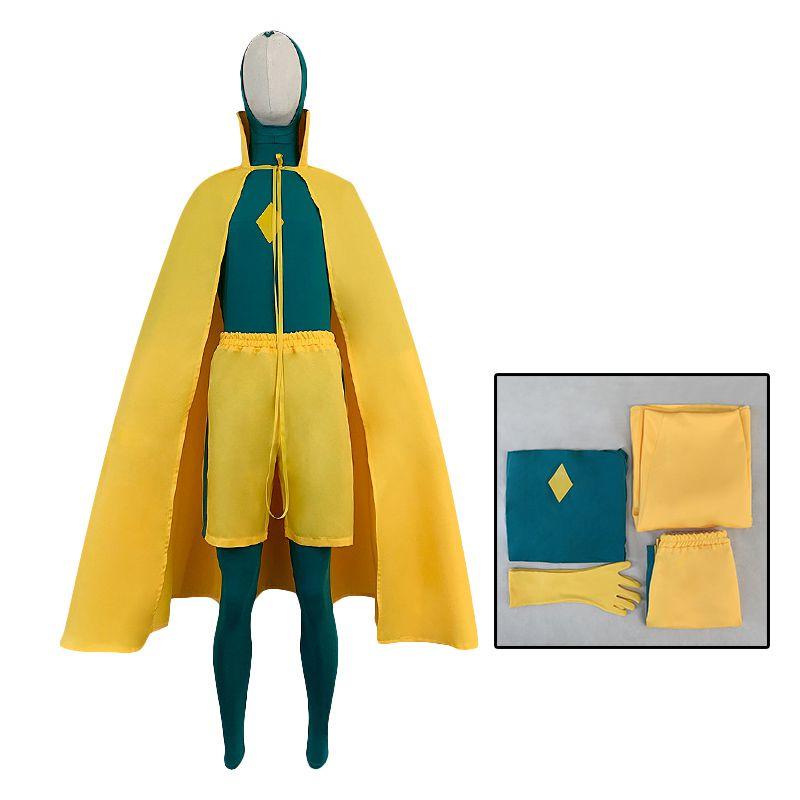 Eye-catching Wanda Vision Cosplay Costume Jumpsuit Cloak Outfits For Halloween