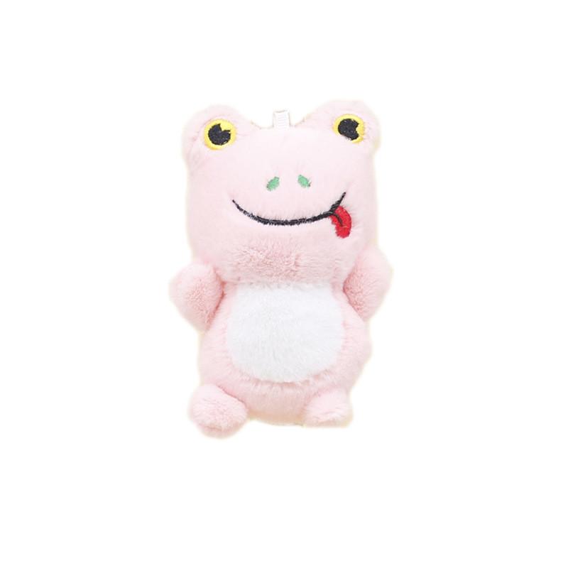 Cute Green Frog Plush Toy Keychain Short Plush Stuffed Animal For Bags And Weddings