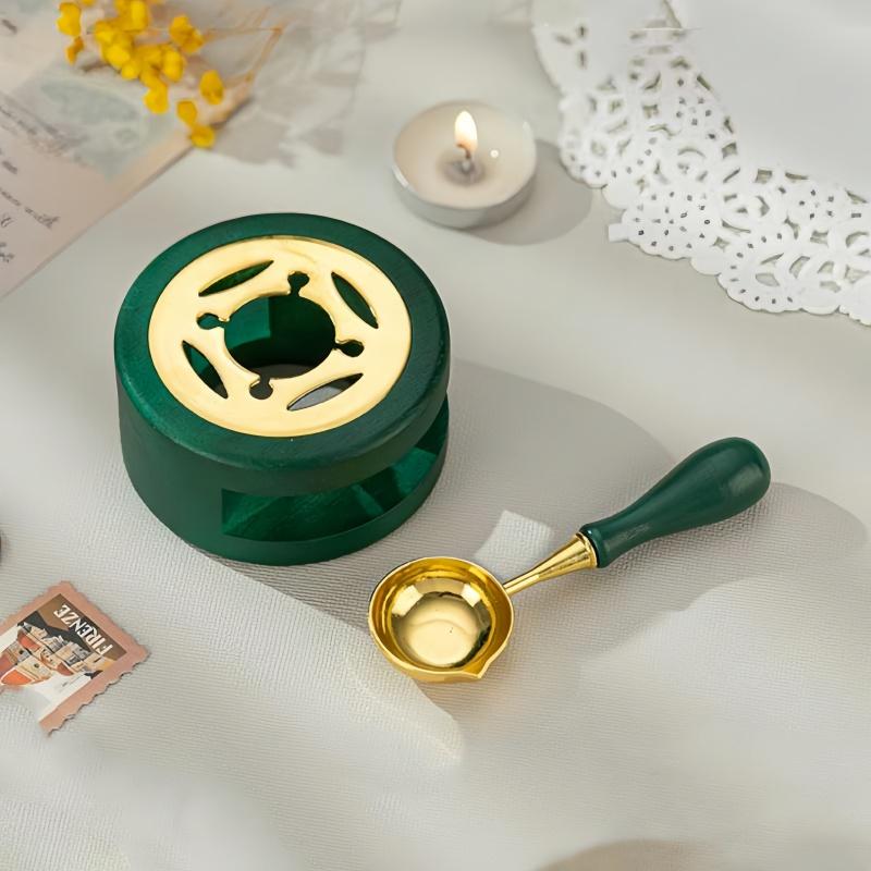 1 Set, Back To School Lacquer Melting Pot, Spoon Wax Melting Tool, Macaron Colored Lacquer Set, Spoon Accessory Tool