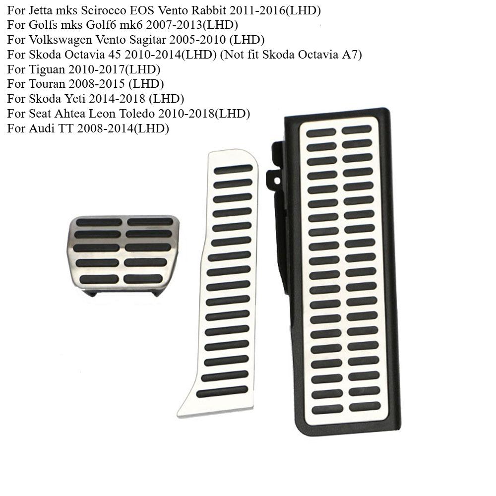 Car Accessories Footrest Gas Brake Pedal Clutch Pedal for Skoda Octavia A5 Yeti Superb for Seat Altea Leon Toledo